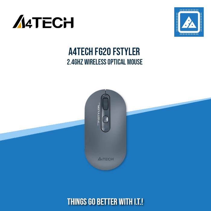 A4TECH FG20 FSTYLER 2.4GHZ WIRELESS OPTICAL MOUSE (BLUE)