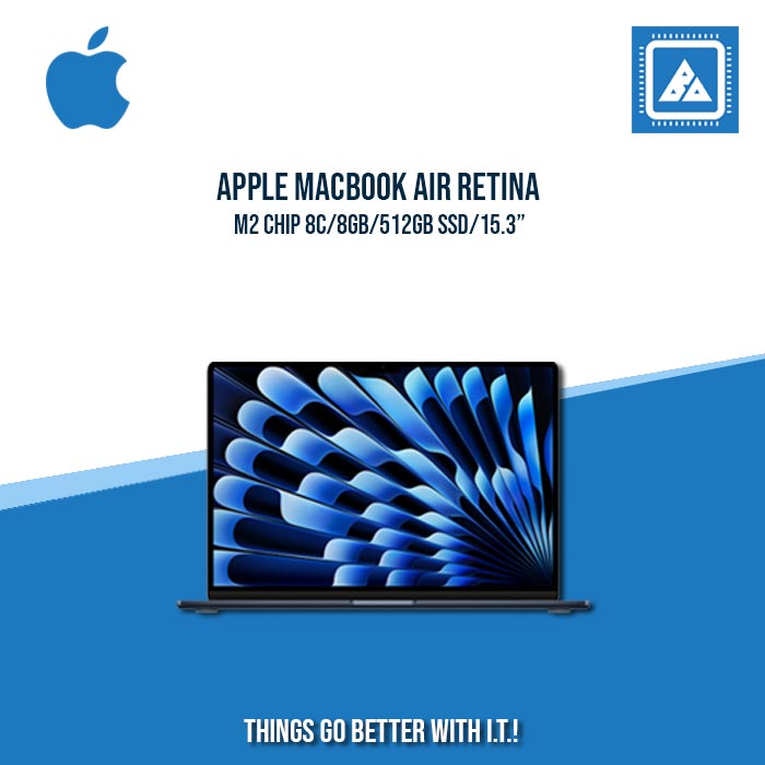 APPLE MACBOOK AIR RETINA /M2 CHIP/8C/8GB/256GB SSD/(MQKQ3PP/A) SPACEGRY/(MQKV3PP/A) STARLIGHT/(MQKX3PP/A) MIDNIGHT | BEST FOR STUDENTS AND FREELANCERS