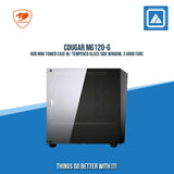 COUGAR MG120-G RGB MINI TOWER CASE W/ TEMPERED GLASS SIDE WINDOW, 3 ARGB FANS