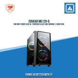 COUGAR MG120-G RGB MINI TOWER CASE W/ TEMPERED GLASS SIDE WINDOW, 3 ARGB FANS