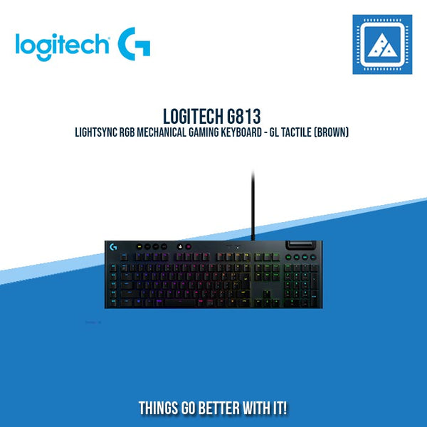 LOGITECH G813 LIGHTSYNC RGB MECHANICAL GAMING KEYBOARD - GL TACTILE (B ...