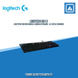 LOGITECH G813 LIGHTSYNC RGB MECHANICAL GAMING KEYBOARD - GL TACTILE (BROWN)