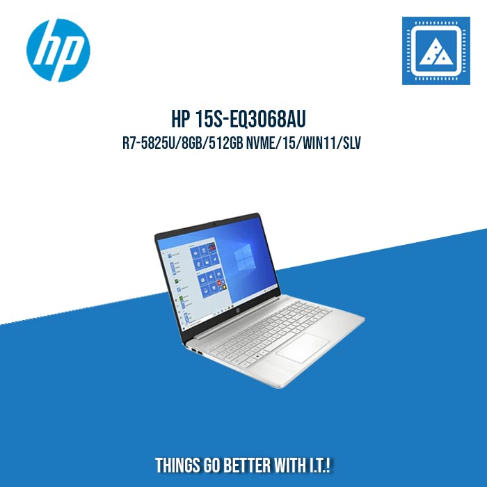 HP 15S-EQ3068AU(7Q7J3PA) R7-5825U/8GB/512GB NVMe | BEST FOR STUDENTS AND FREELANCERS