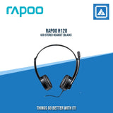 RAPOO H120 USB STEREO HEADSET (BLACK)