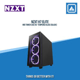 NZXT H7 ELITE MID TOWER CASE W/ TEMPERED GLASS (BLACK)