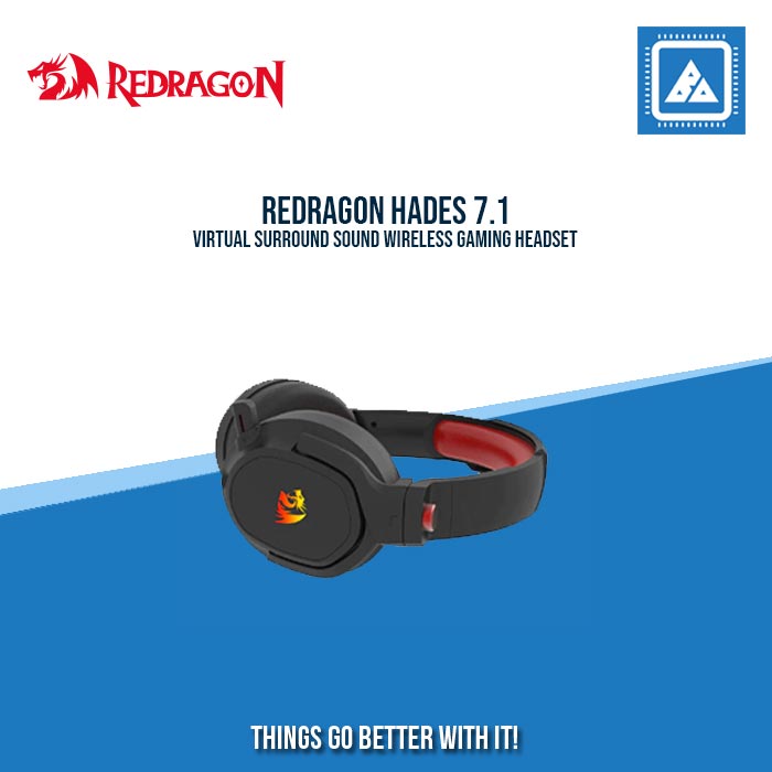 REDRAGON HADES 7.1 VIRTUAL SURROUND SOUND WIRELESS GAMING HEADSET
