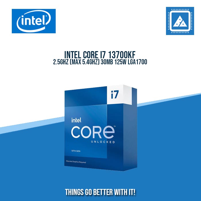 INTEL CORE I7 13700KF 2.5GHZ (MAX 5.4GHZ) 30MB 125W LGA1700