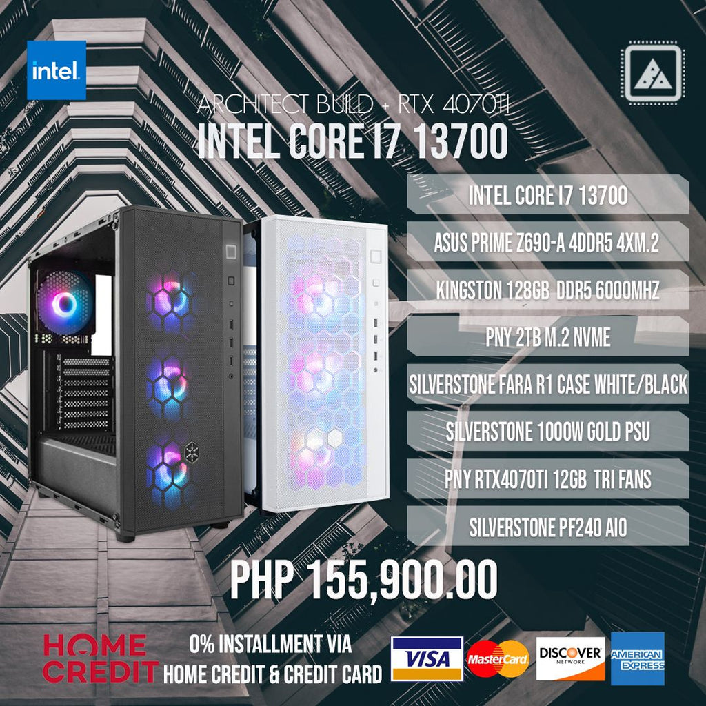 INTEL CORE I7 13700 ARCHITECT BUILD x 4070TI
