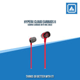 HYPERX CLOUD EARBUDS II GAMING EARBUDS WITH MIC (RED)