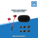 HYPERX CLOUD EARBUDS II GAMING EARBUDS WITH MIC (RED)