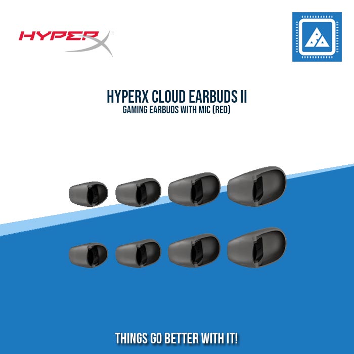HYPERX CLOUD EARBUDS II GAMING EARBUDS WITH MIC (RED)