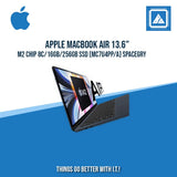 APPLE MACBOOK AIR 13.6" M2 CHIP 8C/16GB/256GB SSD (MC7U4PP/A) BEST FOR STUDENTS AND FREELANCERS