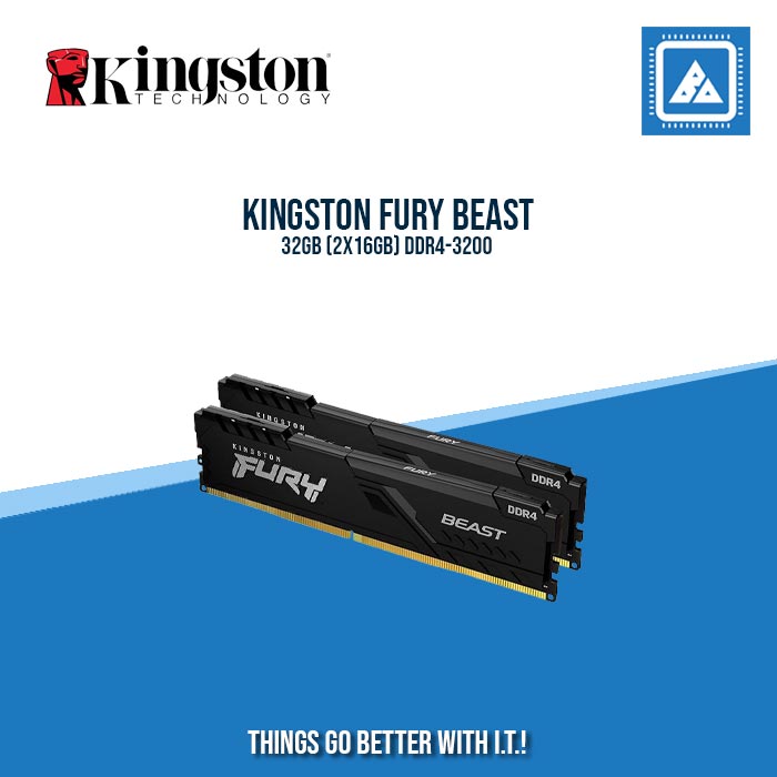 KINGSTON FURY BEAST 32GB (2X16GB) DDR4-3200