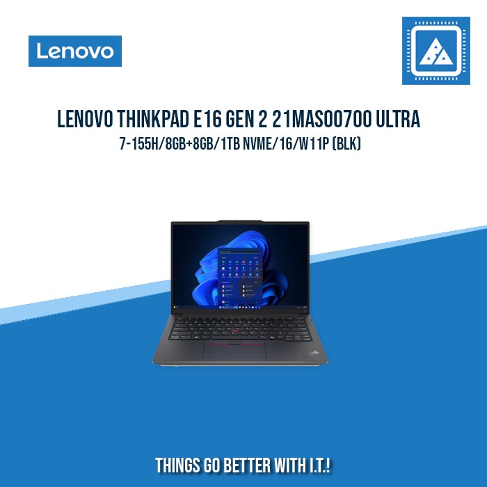 LENOVO THINKPAD E16 GEN 2 21MAS00700 ULTRA 7-155H/8GB+8GB/1TB NVME | BEST FOR GAMING |