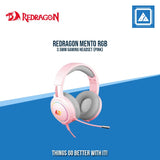 REDRAGON MENTO RGB 3.5MM GAMING HEADSET (PINK)