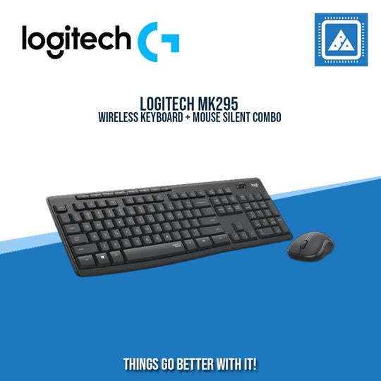 LOGITECH WIRELESS KEYBOARD + MOUSE MK295 SILENT COMBO BlueArm