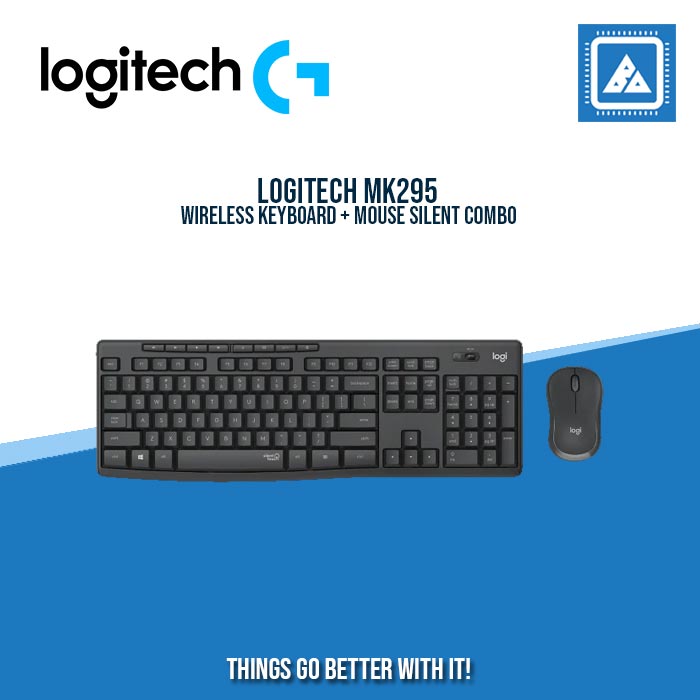 LOGITECH WIRELESS KEYBOARD + MOUSE MK295 SILENT COMBO