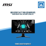 MSI G255F 24.5" FHD LED RAPID IPS GAMING MONITOR 180HZ 1MS WLMNT (2XHDMI, DP)
