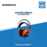 STEELSERIES SIBERIA V2 FULL SIZE HEADSET ORANGE