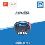 JBL CLIP4 PORTABLE BLUETOOTH SPEAKER (BLUE PINK)