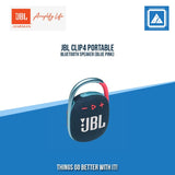 JBL CLIP4 PORTABLE BLUETOOTH SPEAKER (BLUE PINK)