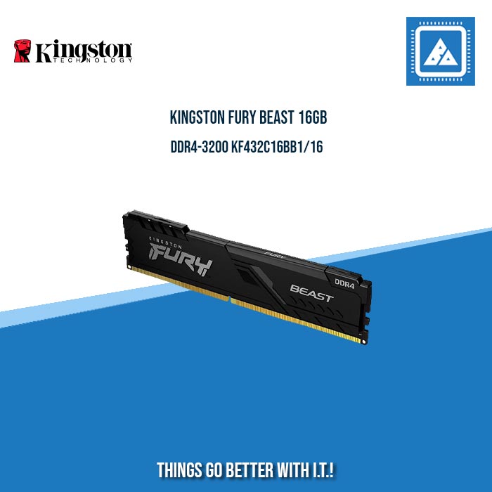 KINGSTON FURY BEAST 16GB DDR4-3200 KF432C16BB1/16