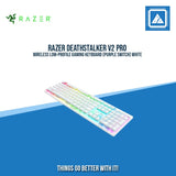 RAZER DEATHSTALKER V2 PRO WIRELESS LOW-PROFILE GAMING KEYBOARD (PURPLE SWITCH) WHITE