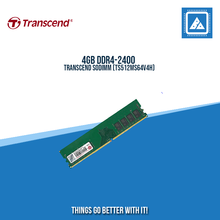 4GB DDR4-2400 TRANSCEND SODIMM (TS512MS64V4H)