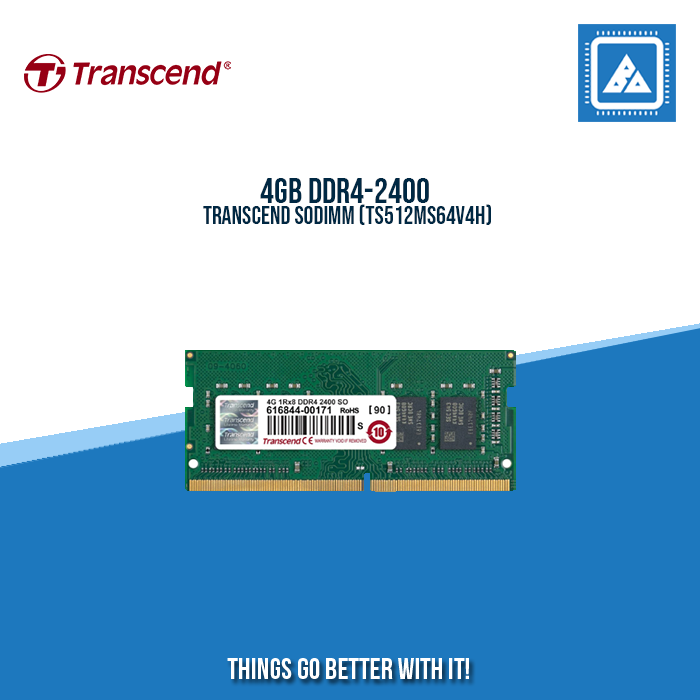 4GB DDR4-2400 TRANSCEND SODIMM (TS512MS64V4H)