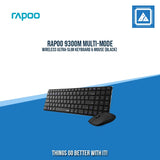 RAPOO 9300M MULTI-MODE WIRELESS ULTRA-SLIM KEYBOARD & MOUSE (BLACK)