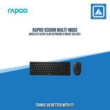 RAPOO 9300M MULTI-MODE WIRELESS ULTRA-SLIM KEYBOARD & MOUSE (BLACK)