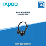 RAPOO H100 3.5MM STEREO HEADSET (BLACK)