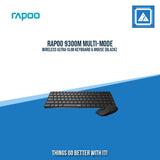 RAPOO 9300M MULTI-MODE WIRELESS ULTRA-SLIM KEYBOARD & MOUSE (BLACK)