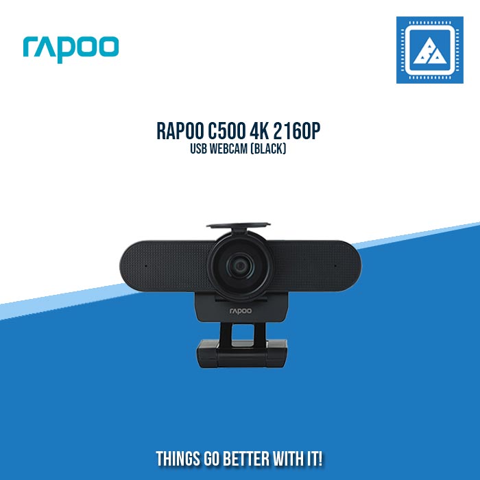 RAPOO C500 4K 2160P USB WEBCAM (BLACK)