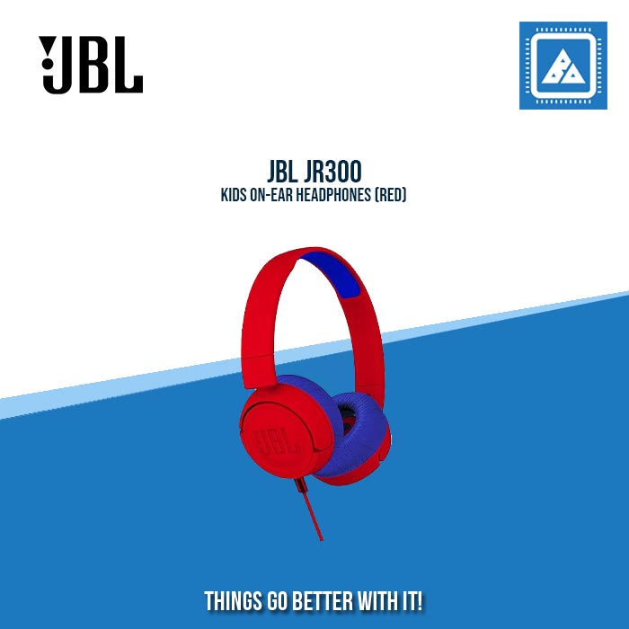 JBL JR300 KIDS ON-EAR HEADPHONES (RED)