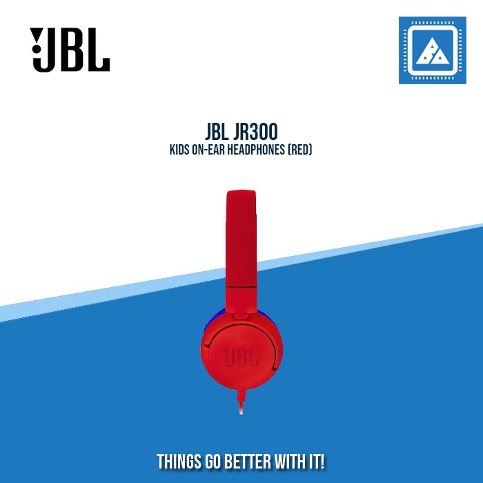 JBL JR300 KIDS ON-EAR HEADPHONES (RED)