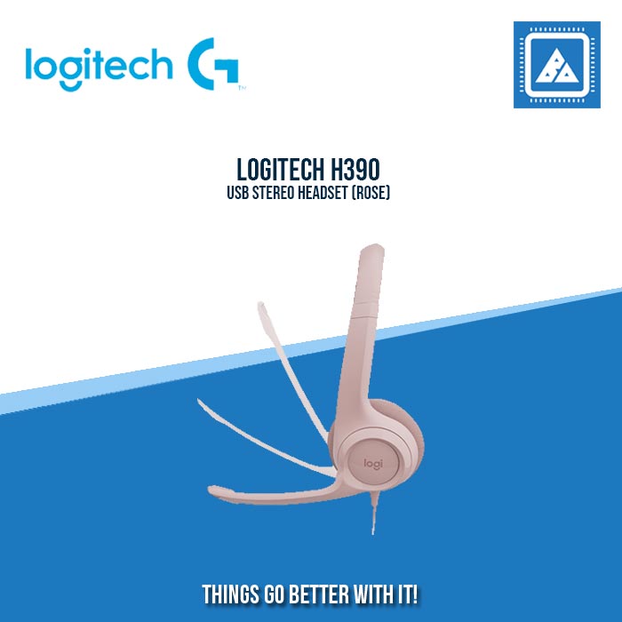 LOGITECH H390 USB STEREO HEADSET (ROSE)