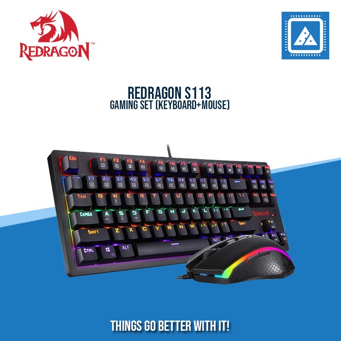 REDRAGON S113 GAMING SET (KEYBOARD+MOUSE) – BlueArm Computer Store