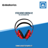 STEELSERIES SIBERIA V2 FULL SIZE HEADSET RED