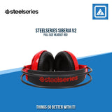 STEELSERIES SIBERIA V2 FULL SIZE HEADSET RED