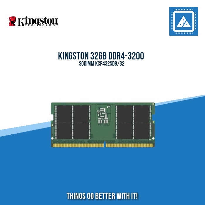 KINGSTON 32GB DDR4-3200 SODIMM KCP432SD8/32