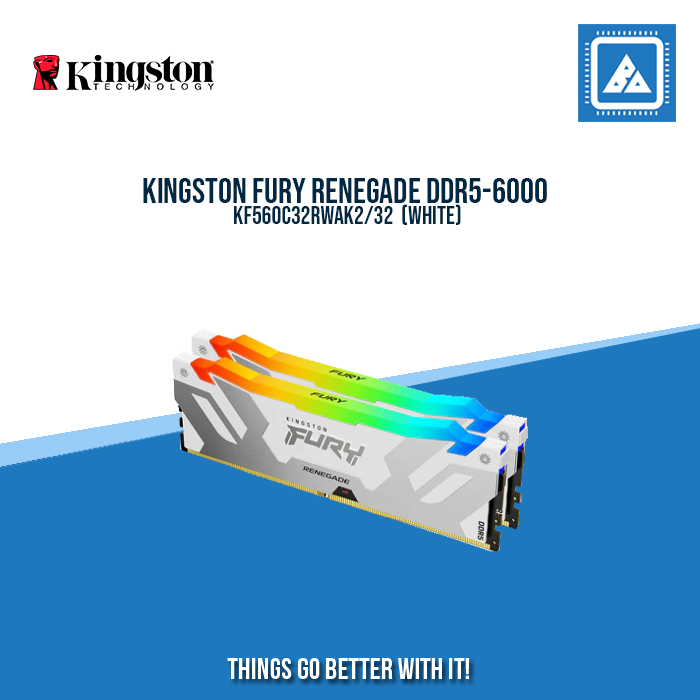 KINGSTON FURY RENEGADE DDR5-6000 KF560C32RWAK2 (white)