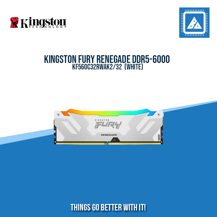 KINGSTON FURY RENEGADE DDR5-6000 KF560C32RWAK2 (white)