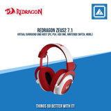 REDRAGON ZEUS2 7.1 VRTUAL SURROUND GMG HDST (PC, PS4, XBX ONE, NINTENDO SWTCH, MOBL)