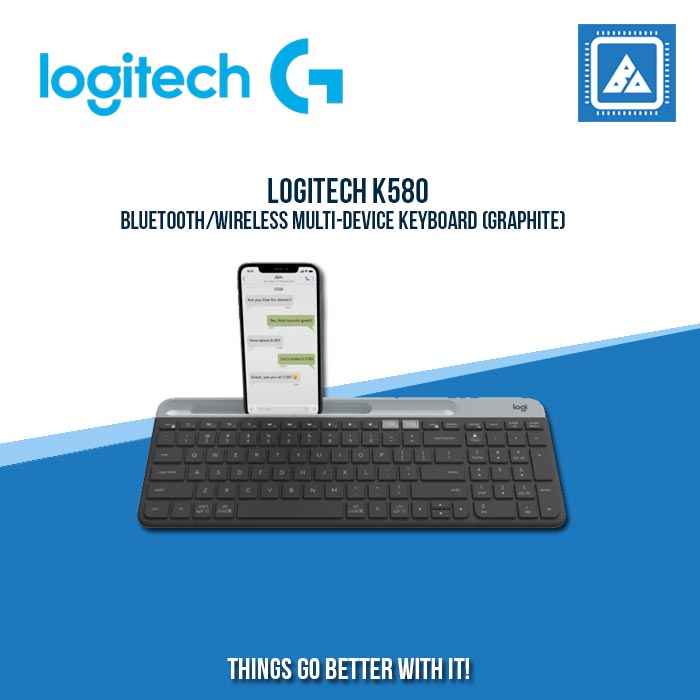LOGITECH BLUETOOTH/WIRELESS MULTI-DEVICE KEYBOARD K580 (GRAPHITE)