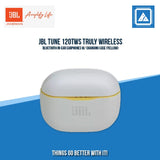 JBL TUNE 120TWS TRULY WIRELESS BLUETOOTH IN-EAR EARPHONES W/ CHARGING CASE (YELLOW)