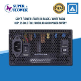 Super Flower LEADEX III Black / White 550W 80Plus Gold Full-Modular ARGB Power Supply