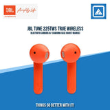 JBL TUNE 225TWS TRUE WIRELESS BLUETOOTH EARBUDS W/ CHARGING CASE (GHOST ORANGE)