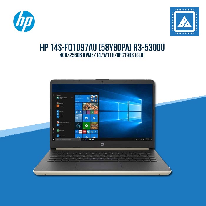HP 14S-FQ1097AU (58Y80PA) R3-5300U Best for Freelancers and Students