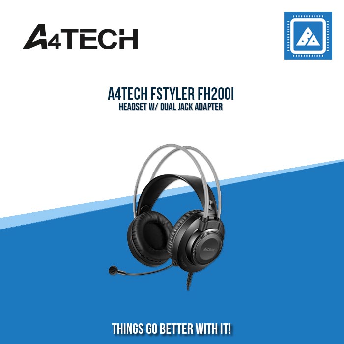 A4TECH FSTYLER FH200I HEADSET W/ DUAL JACK ADAPTER